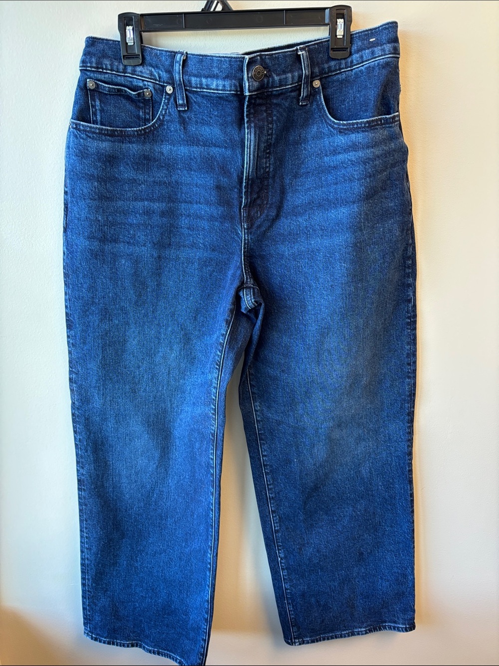 Madewell The Perfect Vintage Wide-Leg Jeans in Dark Indigo